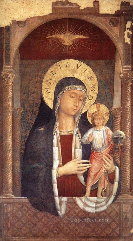 祝福を与える聖母子 ベノッツォ・ゴッツォーリ油絵